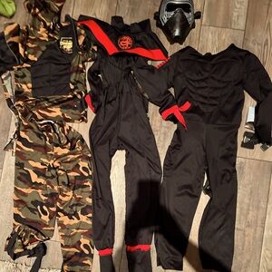 Lot of costumes. Kid size mediums.